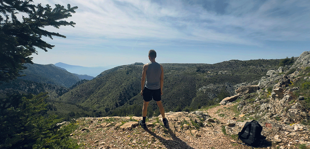 Mountain landscape view