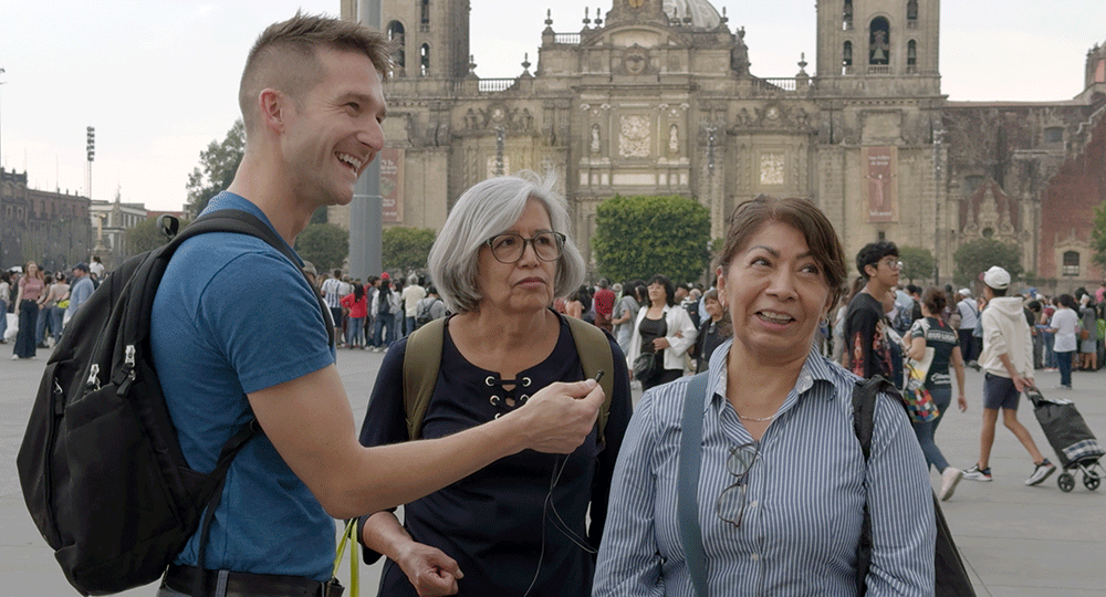 Meeting locals in Mexico City