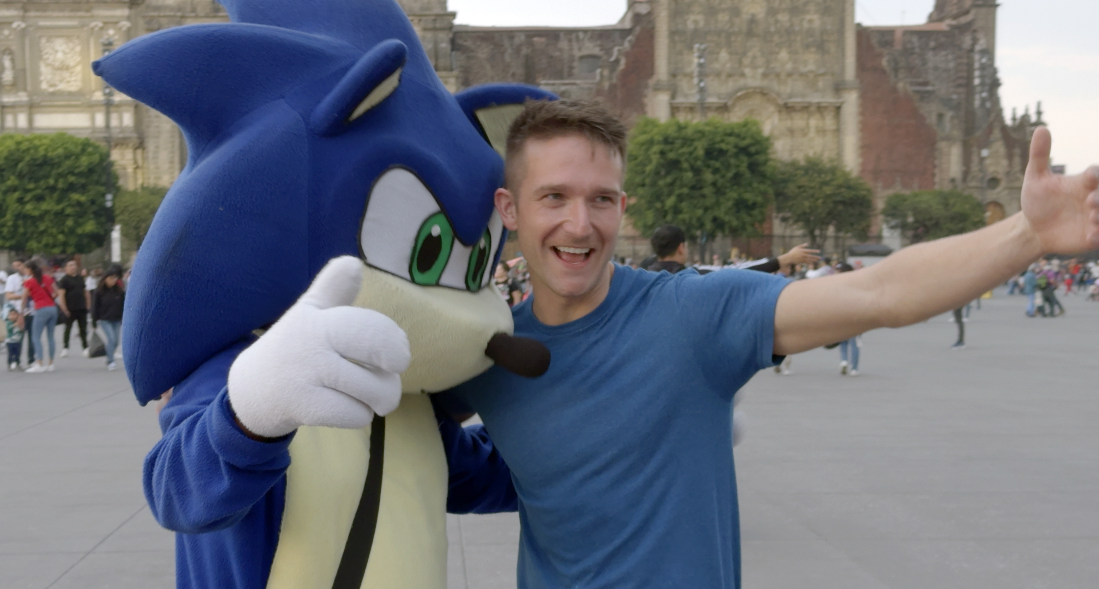 Fun moment with Sonic